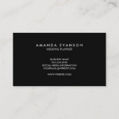 Carte De Visite Monogramme Serif Corporate Minimal Gold Parties sc (Dos)