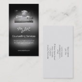 Carte De Visite Monogramme, Services de conseil, effet métallique (Devant / Derrière)