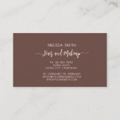 Carte De Visite Monogramme simple en terre cuite (Dos)