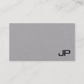 Carte De Visite Monogramme Simple Modèle Moderne Élégant (Devant)