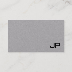 Carte De Visite Monogramme Simple Modèle Moderne Élégant