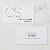 Carte de visite Monogramme simple moderne (Devant / Derrière)