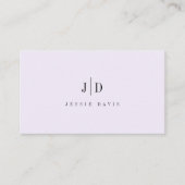 Carte De Visite Monogramme Simple Professionnel Moderne (Devant)