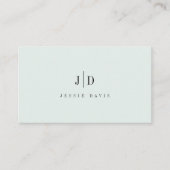 Carte De Visite Monogramme Simple Professionnel Moderne (Devant)