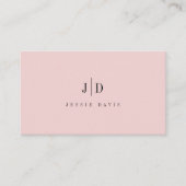 Carte De Visite Monogramme Simple Professionnel Moderne (Devant)