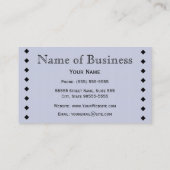 Carte De Visite Monogramme sophistiqué de plume de marine et (Dos)