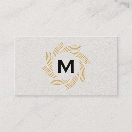 Carte De Visite Monogramme | Spirale 2 (Devant)