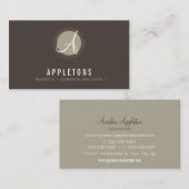 CARTE DE VISITE :: monogramme spot1 6L (Devant / Derrière)