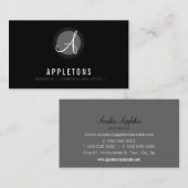 CARTE DE VISITE :: monogramme spot1 7L (Devant / Derrière)