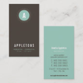 CARTE DE VISITE :: monogramme spot2 7P (Devant / Derrière)