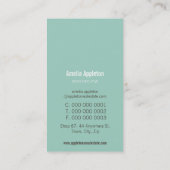 CARTE DE VISITE :: monogramme spot2 7P (Dos)