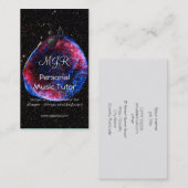 Carte De Visite Monogramme Supernova la plus brillante jamais imag (Devant / Derrière)