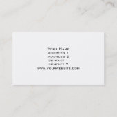 Carte De Visite monogramme sur marbre blanc (Dos)