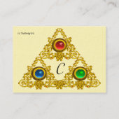 CARTE DE VISITE MONOGRAMME TALISMAN MAGIQUE ELFIQUE (Dos)