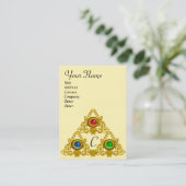 CARTE DE VISITE MONOGRAMME TALISMAN MAGIQUE ELFIQUE (Debout devant)