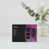 CARTE DE VISITE MONOGRAMME TECHNOLOGIQUE ABSTRAIT (Debout devant)