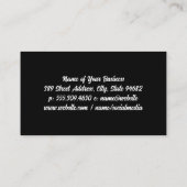 Carte De Visite Monogramme | Tissage (Dos)