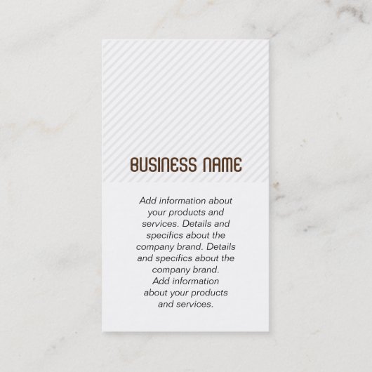 Carte De Visite Monogramme | Tracées (Dos)