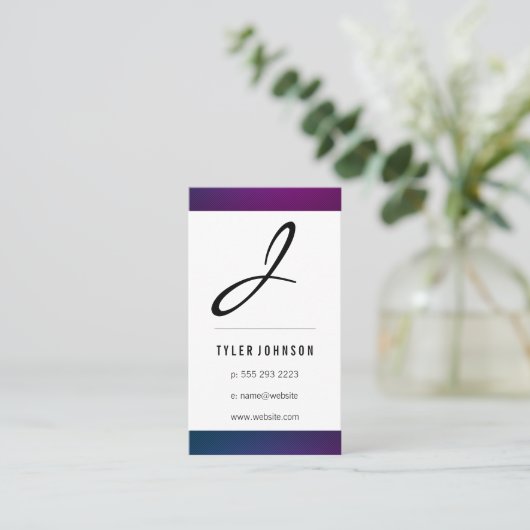 Carte De Visite Monogramme / Triage de swank (Debout devant)