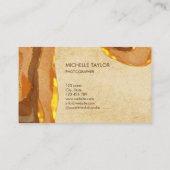 Carte De Visite Monogramme unique Abstrait Boho Terracotta Gold (Dos)