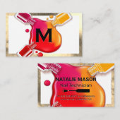 Carte De Visite Monogramme | Verser (Devant / Derrière)