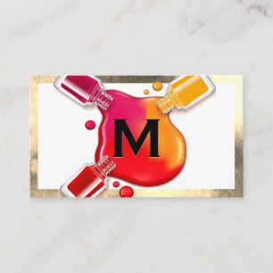 Carte De Visite Monogramme Verser
