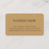 Carte De Visite Monogramme vintage #2 (Dos)