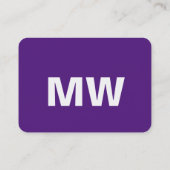 Carte De Visite Monogramme Visitenkarten (Dos)