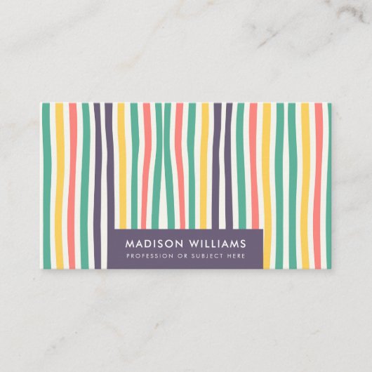 Carte De Visite monogrammed, nom, (Devant)