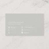 Carte De Visite monogrammed, nom, (Dos)