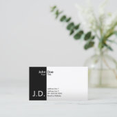 Carte De Visite monogrammed professionnel (Debout devant)