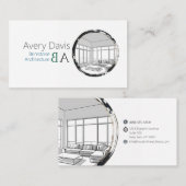 Carte De Visite Monographie architecturale moderne (Devant / Derrière)