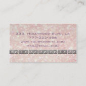 Carte De Visite Monographie de bokee professionnel élégant (Dos)