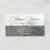 Carte De Visite Monographie de calligraphie de surface en marbre c (Dos)