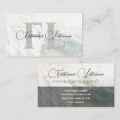 Carte De Visite Monographie de calligraphie de surface en marbre c (Devant / Derrière)