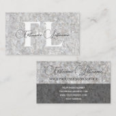 Carte De Visite Monographie de calligraphie de surface en marbre c (Devant / Derrière)