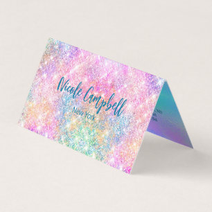 Carte De Visite Monographie de la fausse parties scintillant rose