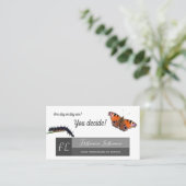 Carte De Visite Monographie de motivation du papillon Caterpillar (Debout devant)