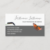 Carte De Visite Monographie de motivation du papillon Caterpillar (Dos)