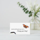 Carte De Visite Monographie de motivation du papillon Caterpillar (Debout devant)