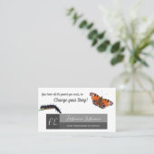 Carte De Visite Monographie de motivation du papillon Caterpillar (Debout devant)