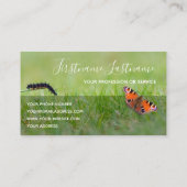 Carte De Visite Monographie de motivation du papillon Caterpillar (Dos)