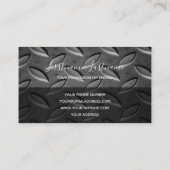 Carte De Visite Monographie de plaque en diamant abstrait solide (Dos)