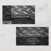 Carte De Visite Monographie de plaque en diamant abstrait solide (Devant / Derrière)