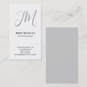 Carte De Visite Monographie d'écriture simple et moderne tendance (Devant / Derrière)