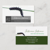 Carte De Visite Monographie du rectangle gris amoureux de la natur (Devant / Derrière)