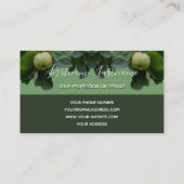 Carte De Visite Monographie du rectangle gris de pommier vert orga (Dos)