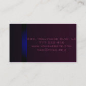 Carte De Visite Monographie en velours clair élégant (Dos)