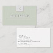 Carte De Visite Monographie géométrique professionnelle minimalist (Devant / Derrière)