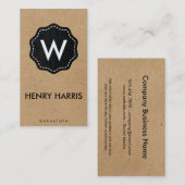 Carte De Visite Monographie / Naturel (Devant / Derrière)